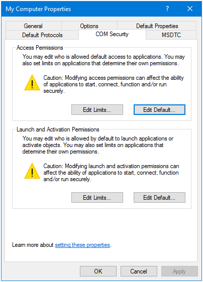 Windows 10 standard account permissions